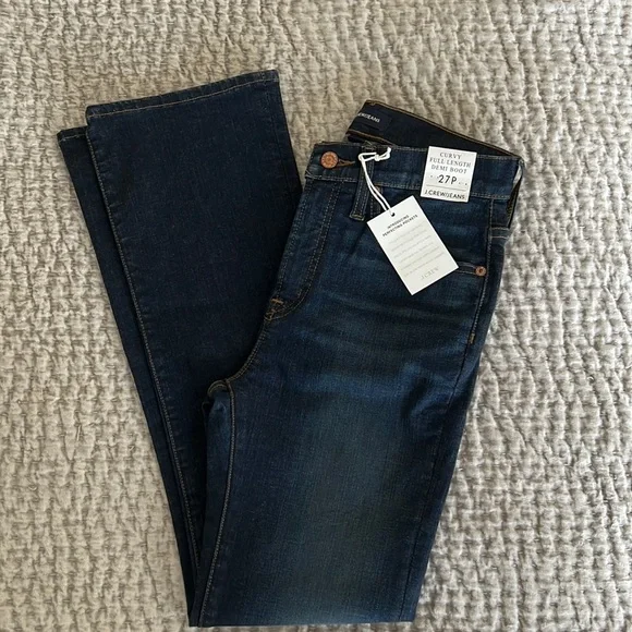 Crew Jeans Jcrew Curvy Full Length Demi Bootcut Jean Size